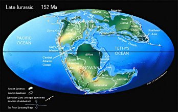 La Terra durante il Giurassico superiore