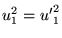 $u_1^2 = {u'}^2_1$
