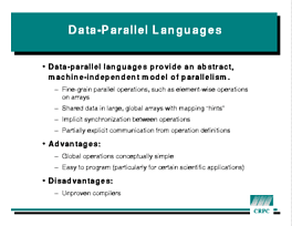 Slide: Data-Parallel Languages