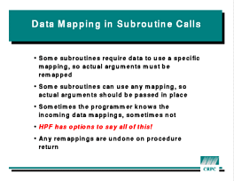 Slide: Mapping in Subroutines